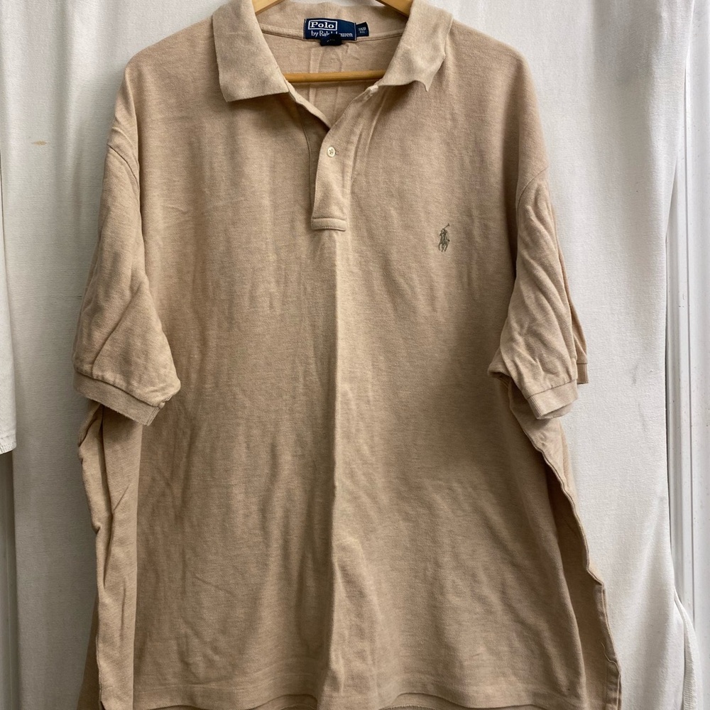 Polo by Ralph Lauren Men's Tan Polo Shirt